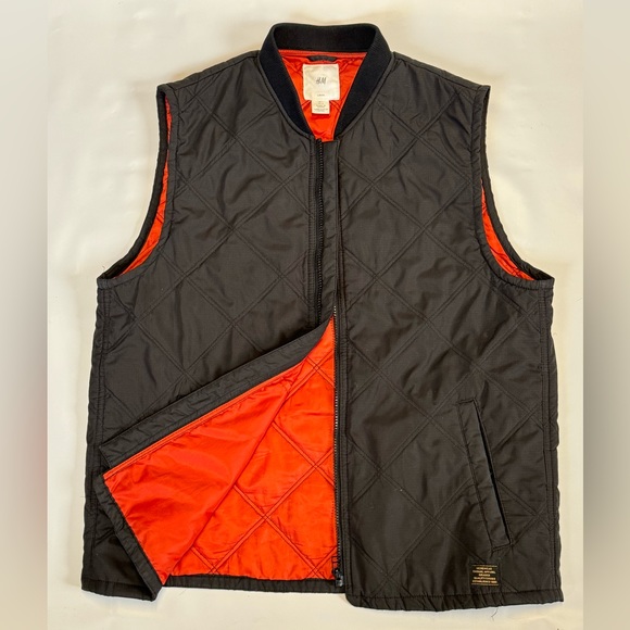 H&M BOMBER VEST JACKET LARGE - Picture 1 of 6